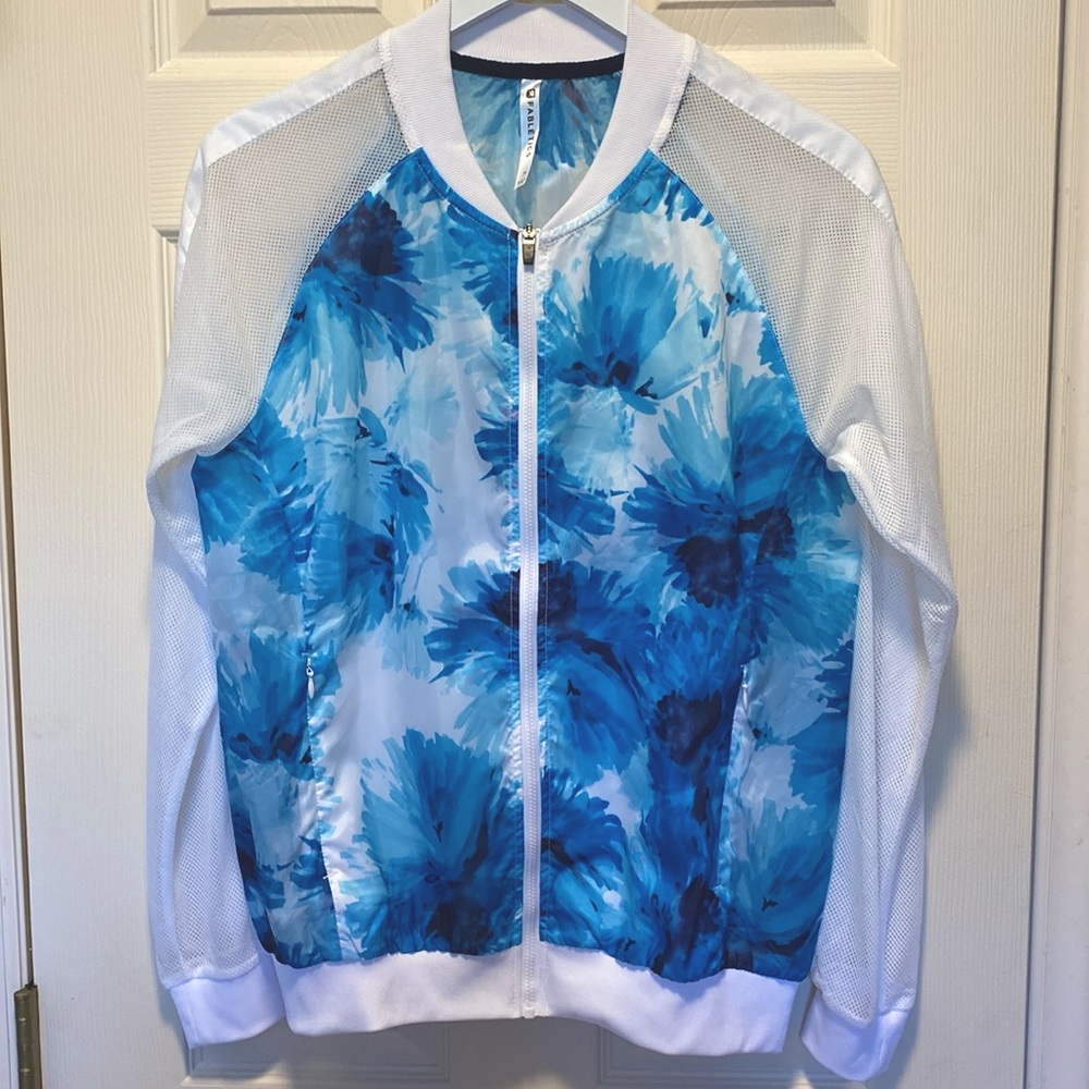 NWOT Fabletics Atlanta Floral Mesh Windbreaker